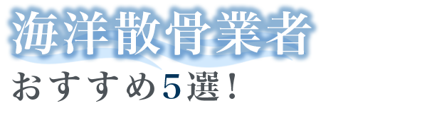 【2026年最新】海洋散骨業者おすすめ5選！信頼できる業者の選び方を詳しく解説